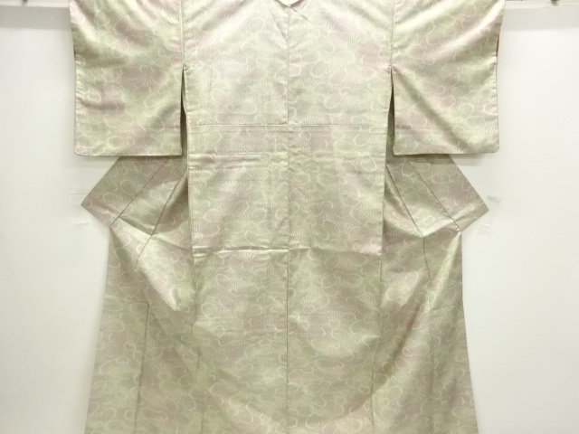 JAPANESE KIMONO / OMESHI KIMONO / SILK / NISHIJIN / WOVEN FLOWERS